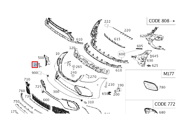 NEW MERCEDES-BENZ S W222 FRONT BUMPER TOW HOOK EYE COVER A22288586009999