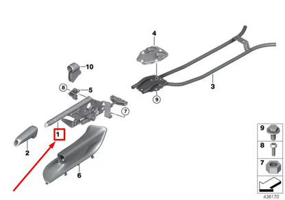 NEW BMW X1 E84 HANDBRAKE HANDLE LEVER 6782749 34406782749 ORIGINAL