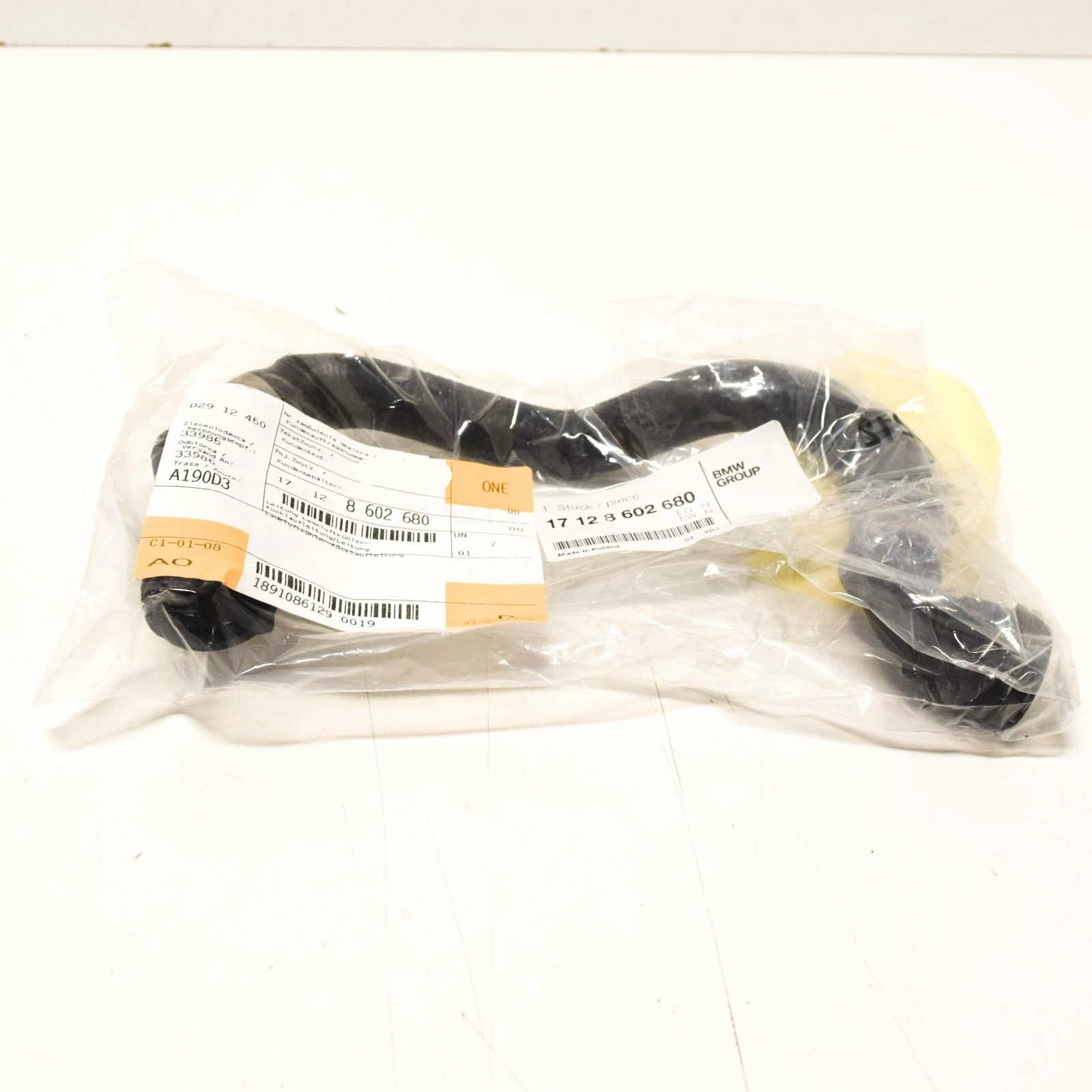 NEW BMW 7 G11 G12 AIR CHARGE COOLER EXPANSION LINE PIPE 17128602680 ORIGINAL