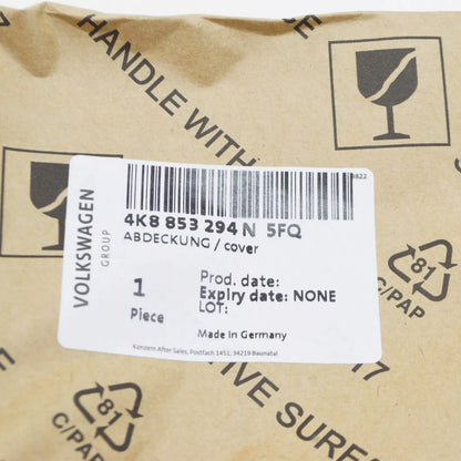 NEW AUDI A7 SPORTBACK 4K8 FRONT GRILLE RIGHT COVER 4K8853294N5FQ 2017 ORIGINAL