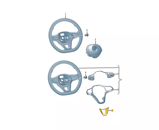 NEW VOLKSWAGEN ARTEON 3H7 R STEERING LOWER TRIM 5H0419659KUXQ