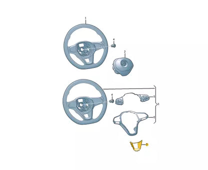 NEW VOLKSWAGEN ARTEON 3H7 R STEERING LOWER TRIM 5H0419659KUXQ