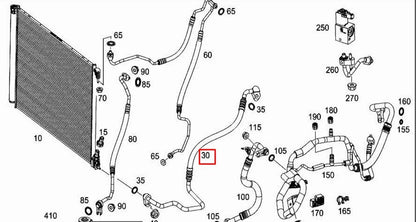 NEW MERCEDES-BENZ GLC C253 A/C AIR CONDITIONING HOSE PIPE A2538302500 ORIGINAL