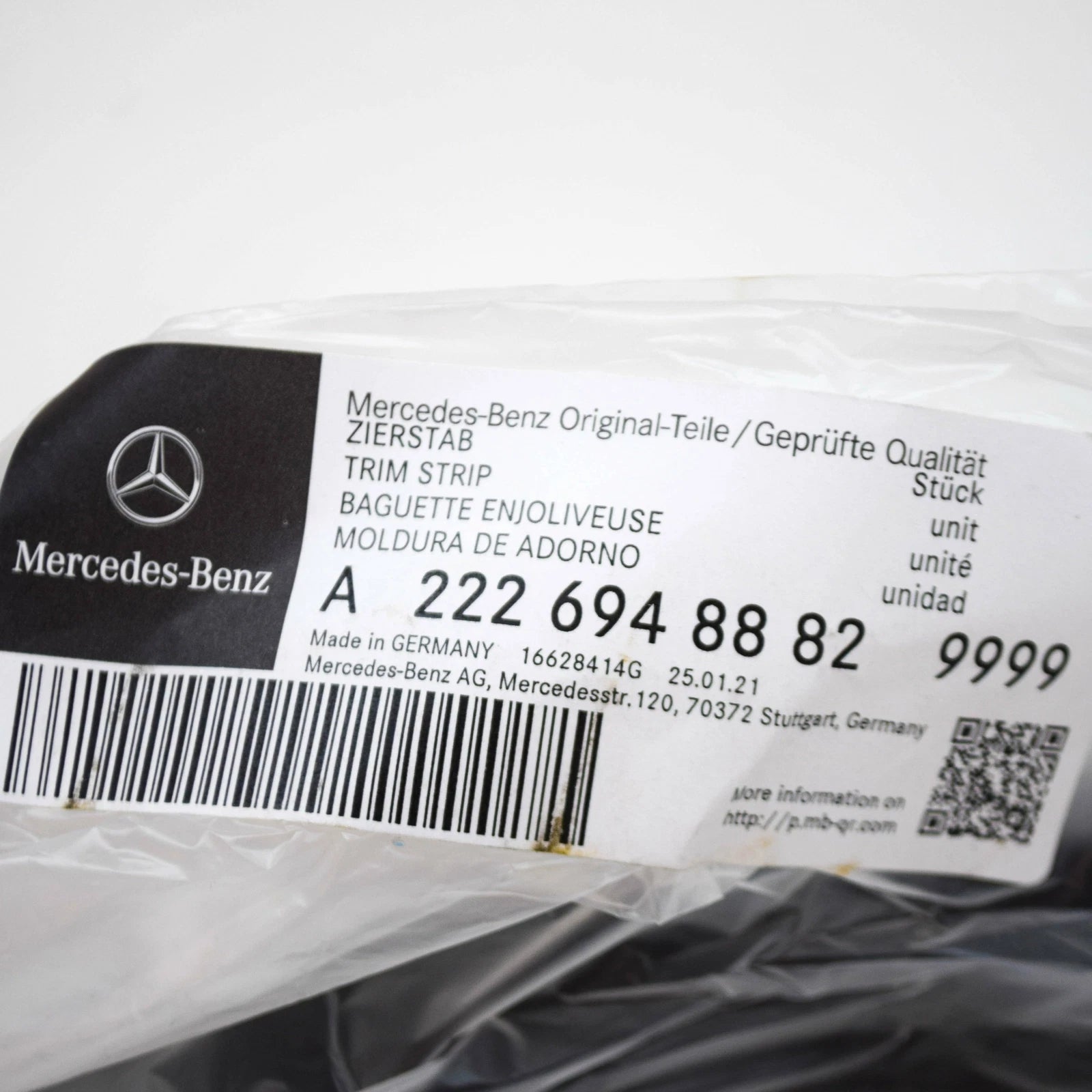 NEW MERCEDES-BENZ S W222 REAR RIGHT SIDE ORNAMENTAL TRIM A22269488829999