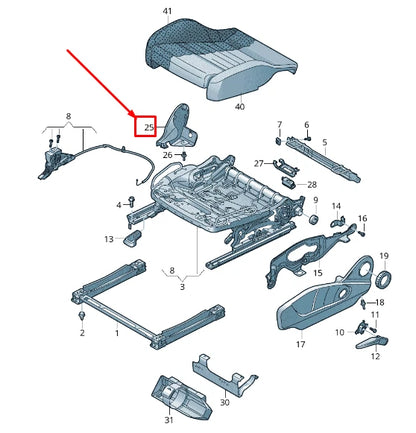 NEW AUDI Q8 4MN LEFT SEAT RIGHT INNER TRIM 4M0881327DK1