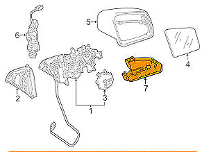 new mercedes benz gle c292 front left mirror lower part cover 2928104500