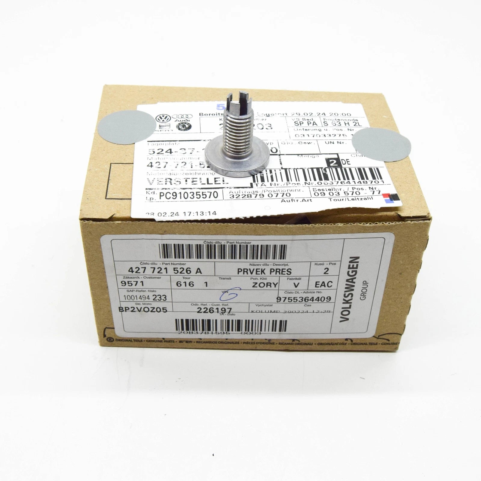 NEW AUDI R8 SPYDER 427 429 RADIATOR SUPPORT PANEL CLIP 427721526A ORIGINAL