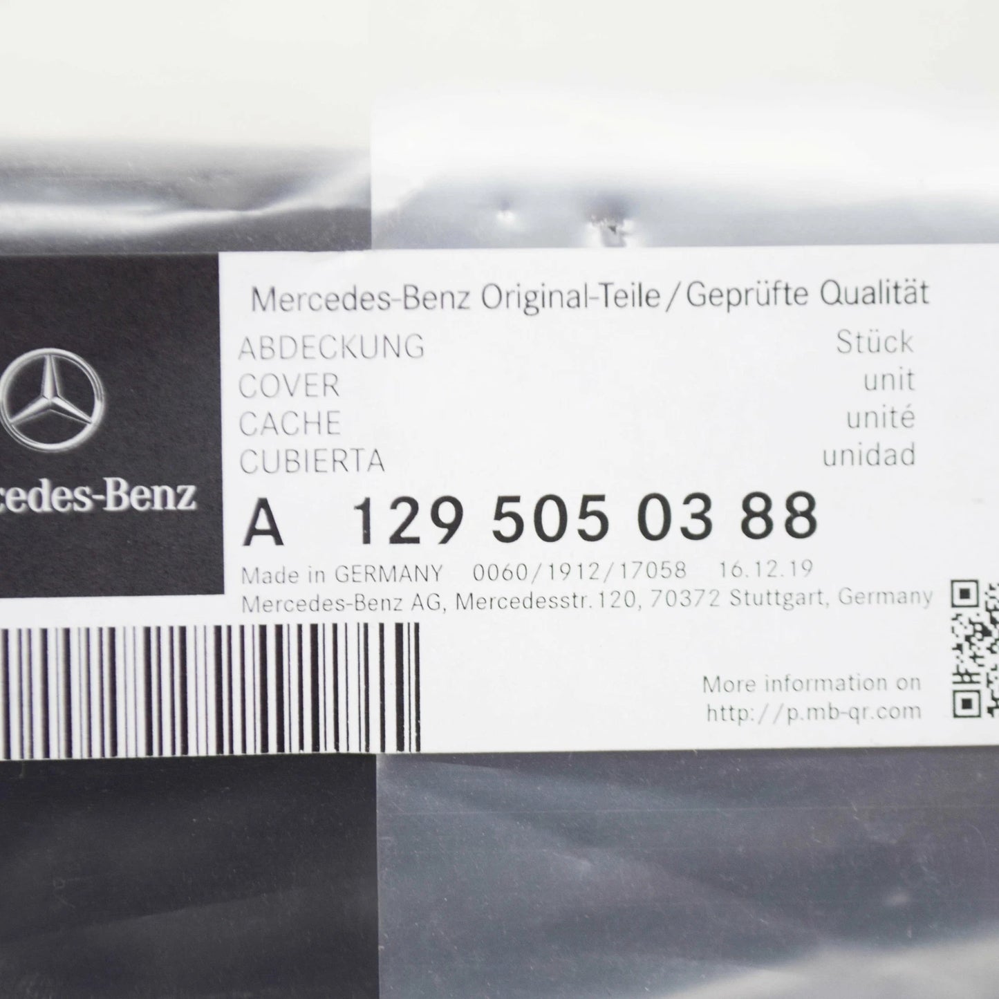 NEW MERCEDES-BENZ SL R129 RADIATOR UPPER COVER A1295050388 ORIGINAL