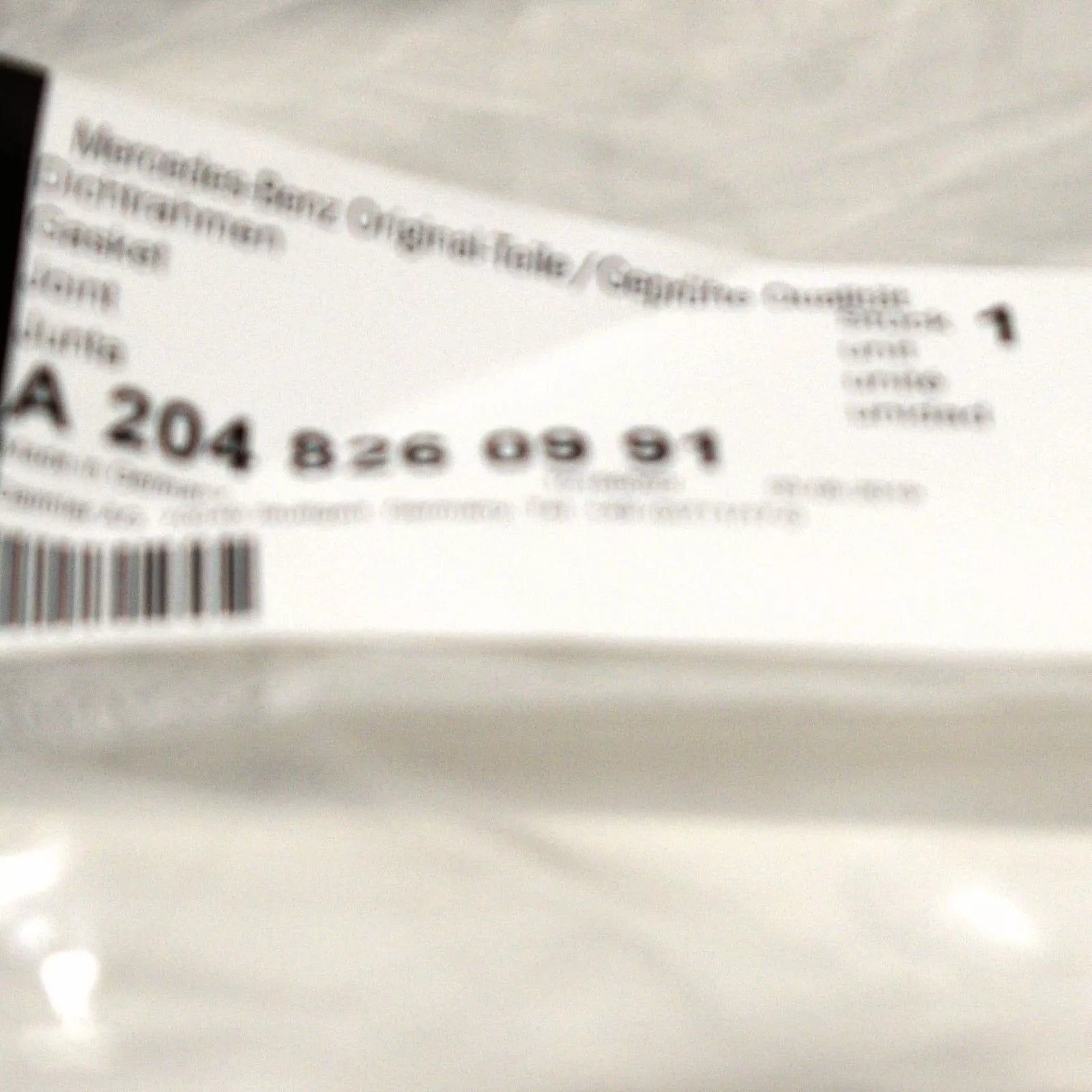 NEW MERCEDES-BENZ C-CLASS W204 LEFT HEADLIGHT GASKET SEAL A2048260991 ORIGINAL