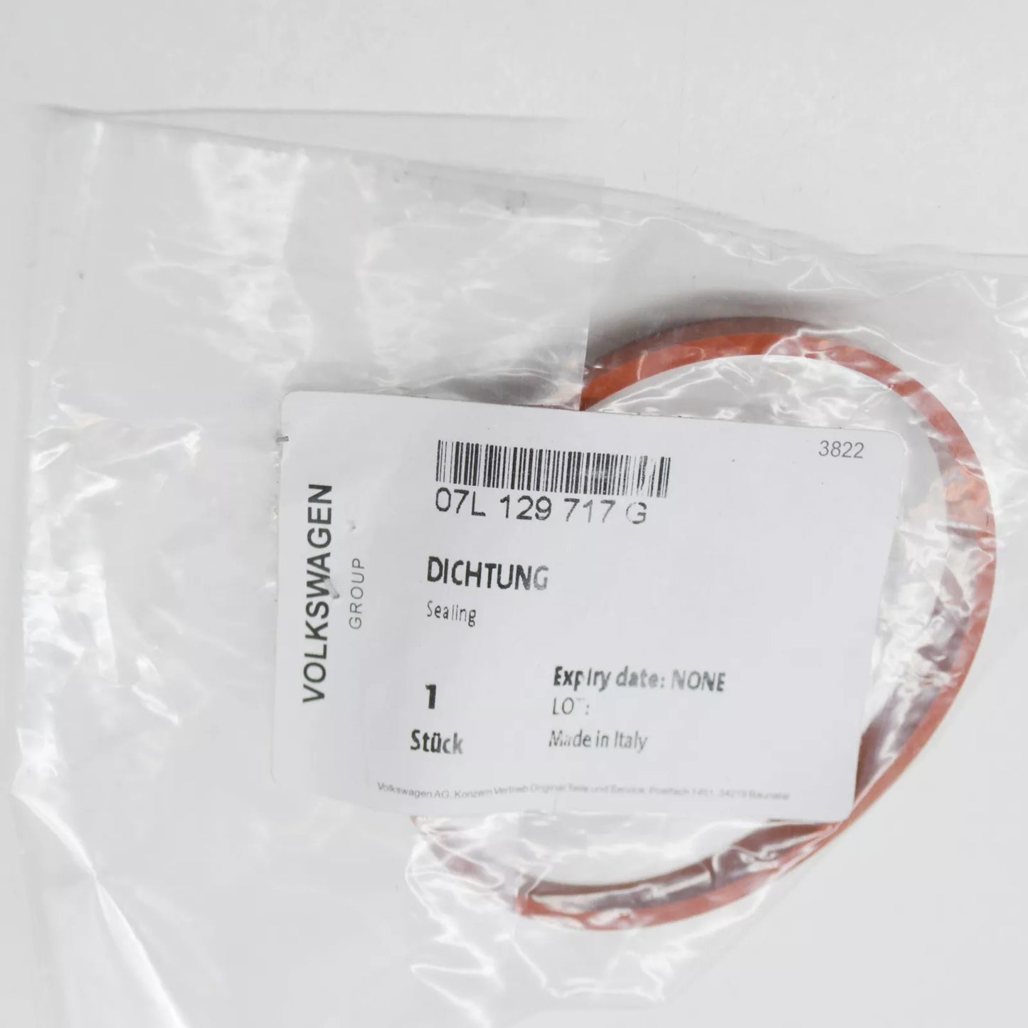 NEW AUDI R8 4S INTAKE MANIFOLD SEAL 07L129717G ORIGINAL