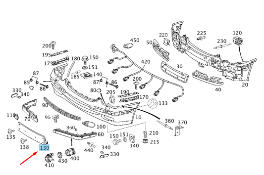 new mercedes-benz c w203 front license plate bracket a2038851881 original