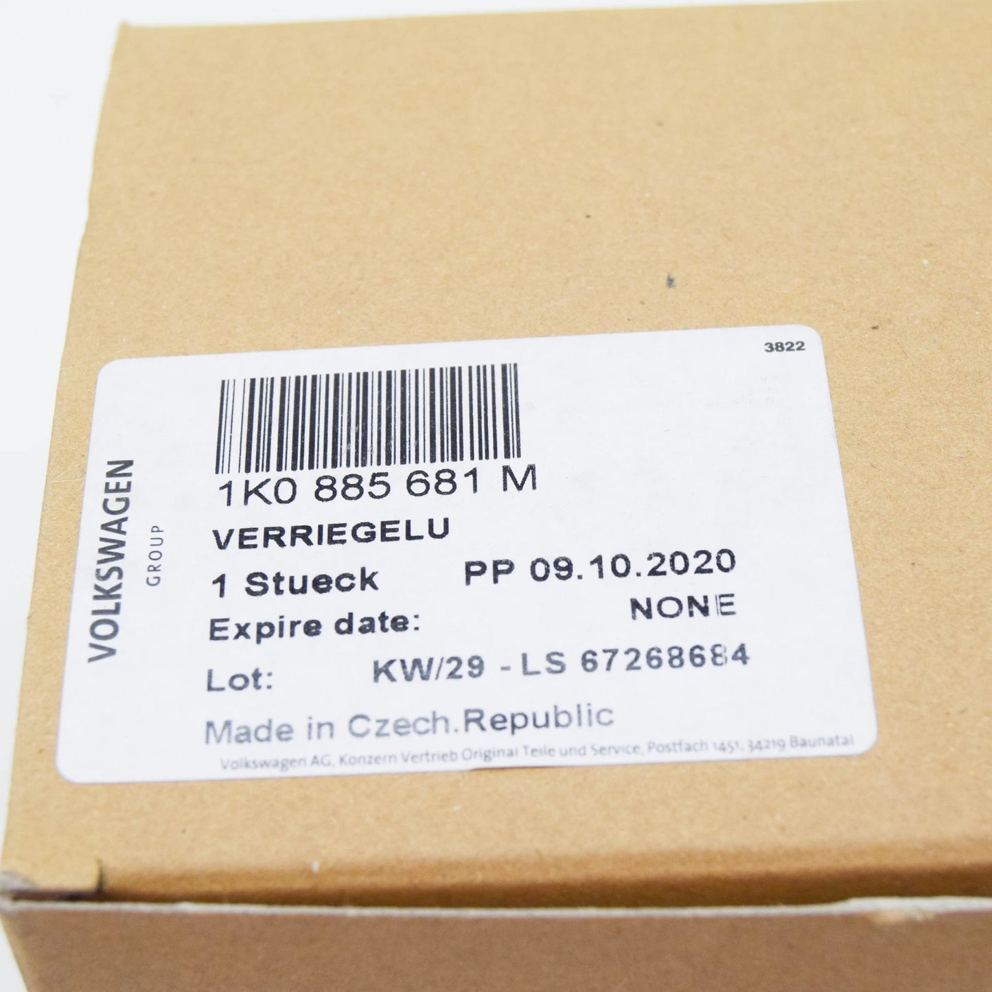 NEW AUDI Q3 8U REAR LEFT SEAT BACKREST LOCK 1K0885681M ORIGINAL