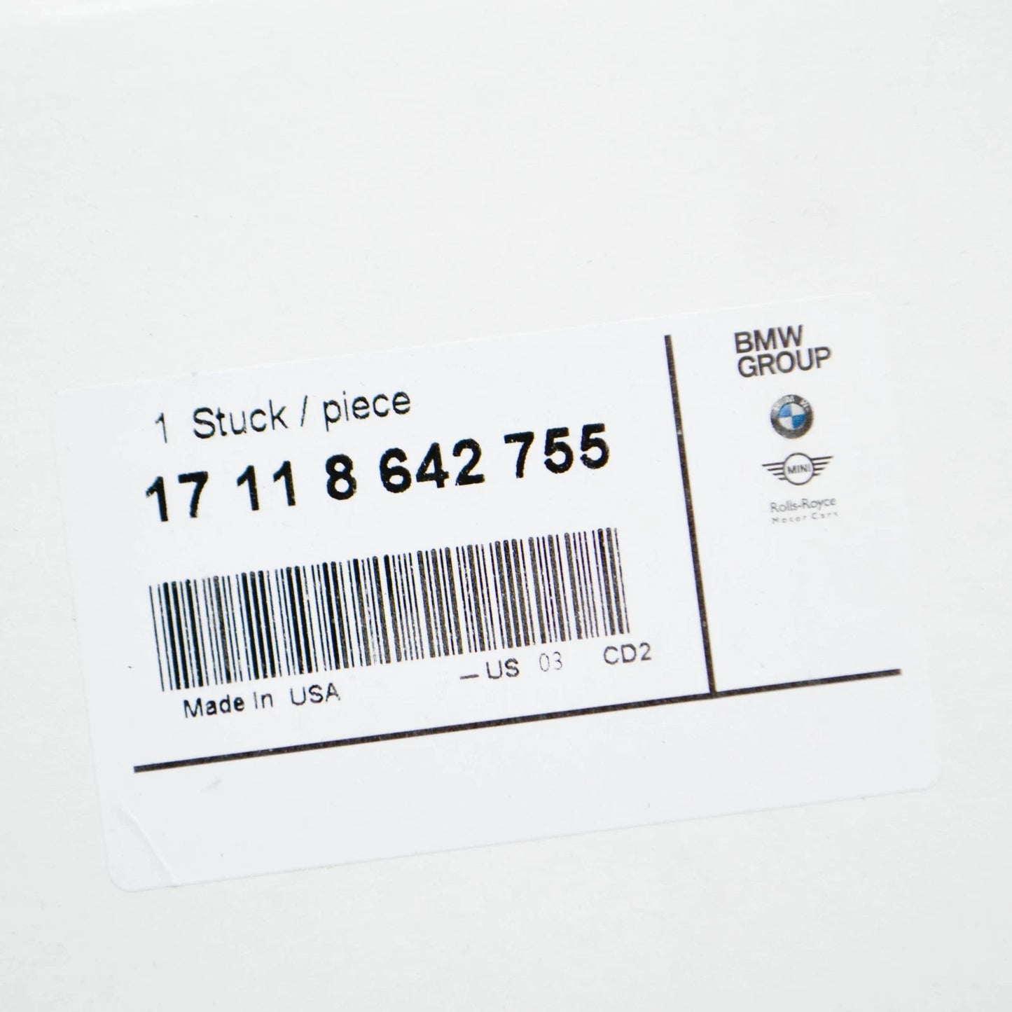 NEW BMW X3 G01 RADIATOR MOUNT TOP COVER 17118642755 8642755 ORIGINAL