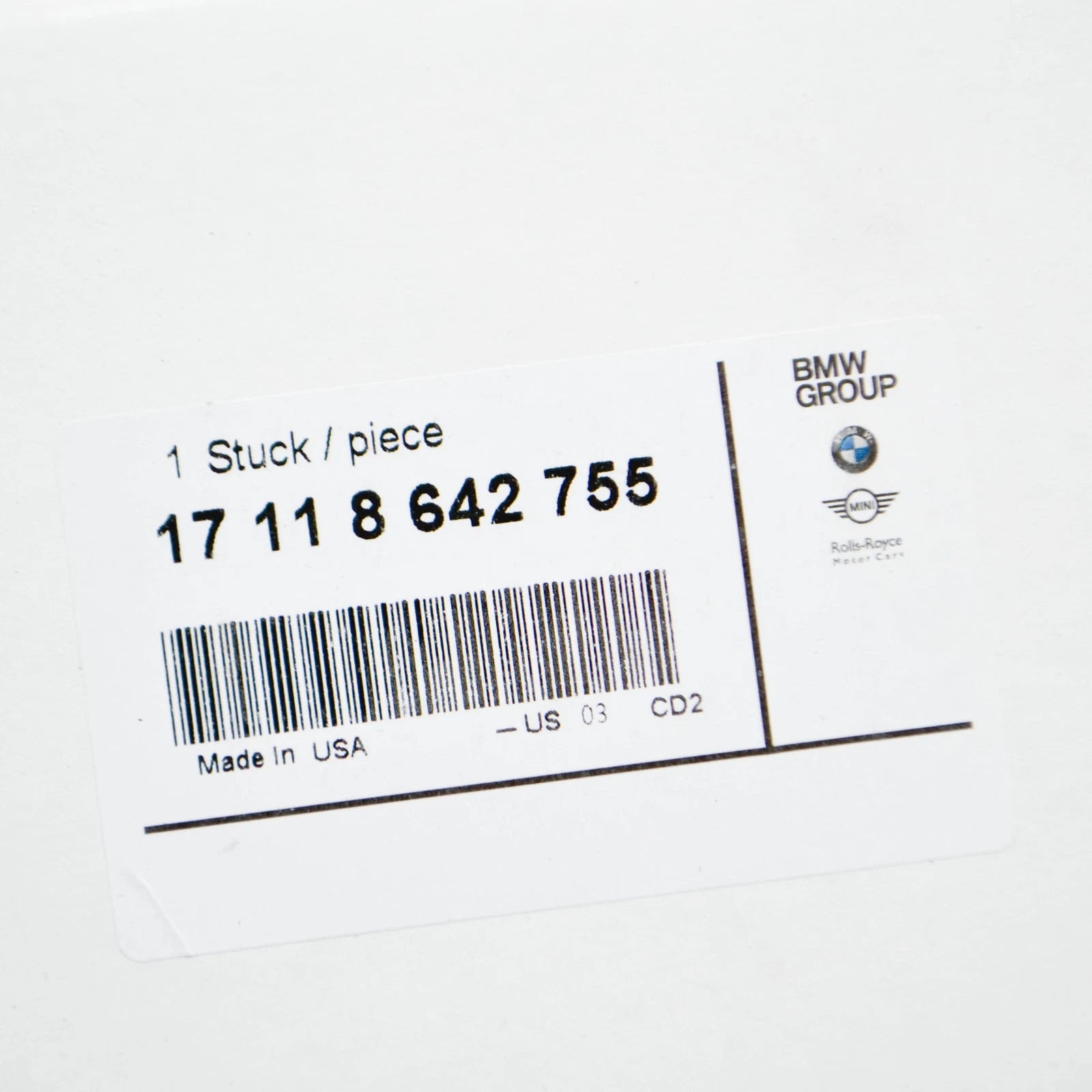 NEW BMW X3 G01 RADIATOR MOUNT TOP COVER 17118642755 8642755 ORIGINAL