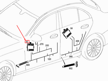 new mercedes-benz c w205 front right door control unit a2059004121 original