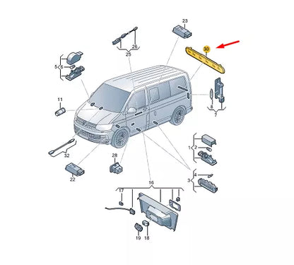NEW VW TRANSPORTER VI T6 LED INTERIOR LIGHTING 7E7947111A