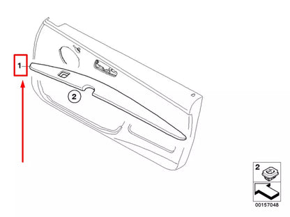 NEW BMW 3 COUPE E92 FRONT LEFT DOOR ARMEST 51439135377 9135377 ORIGINAL