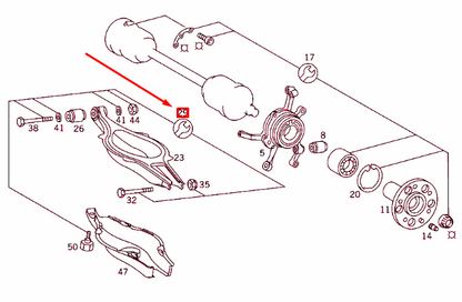 new mb s w140 rear axle suspension mounting parts repair kit a1403570775