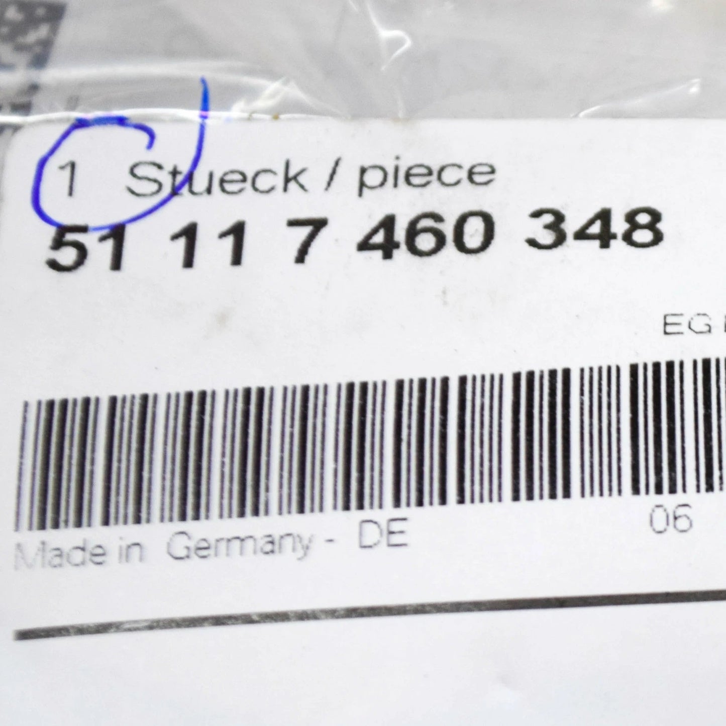 NEW BMW 3 G20 FRONT RIGHT BUMPER COVER SUPPORT RAIL BRACKET 51117460348 ORIGINAL