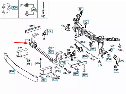 NEW MERCEDES-BENZ B-CLASS W246 FRONT REINFORCEMENT BAR A2466200019