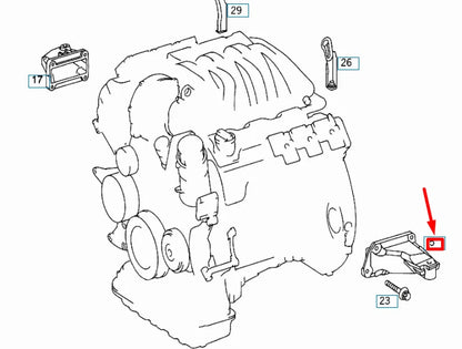 NEW MERCEDES-BENZ C W202 LEFT ENGINE SUPPORT A1122231404 ORIGINAL