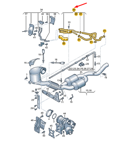 new cupra formentor exhaust control line 5wa131553b original