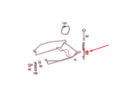 NEW MERCEDES-BENZ SPRINTER 906 SPARE WHEEL TENSIONING BOLT A9014000370 ORIGINAL