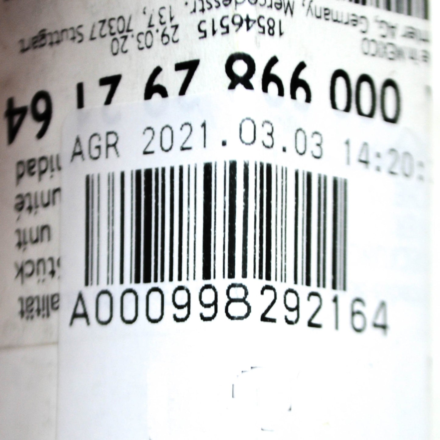 NEW MB GLK X204 REAR TRUNK BOOT LID WIPER ARM COVER CAP A000998292164 ORIGINAL