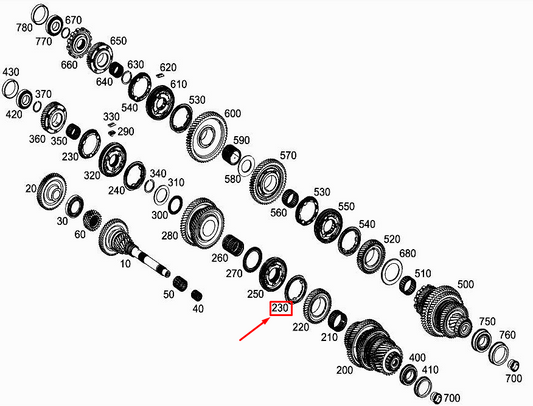 new mercedes-benz a w177 6th and 7th gear synchronizer ring a2462620634 original