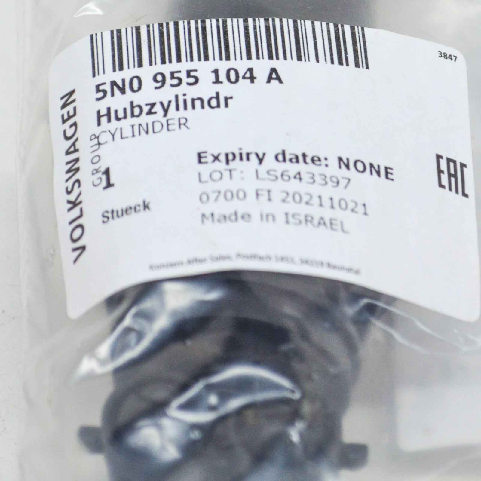 NEW VOLKSWAGEN TIGUAN 5N RIGHT HEADLIGHT WASHER SPRAY JET 5N0955104A ORIGINAL