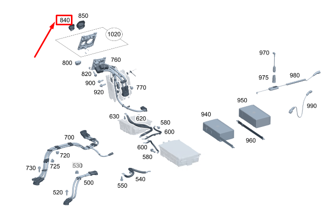 new mercedes-benz eqs v297 ac charging socket cover a0005458439 original