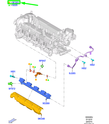 new ford galaxy mk3 fuel injector 5367038 bb5e-9f593-bb original