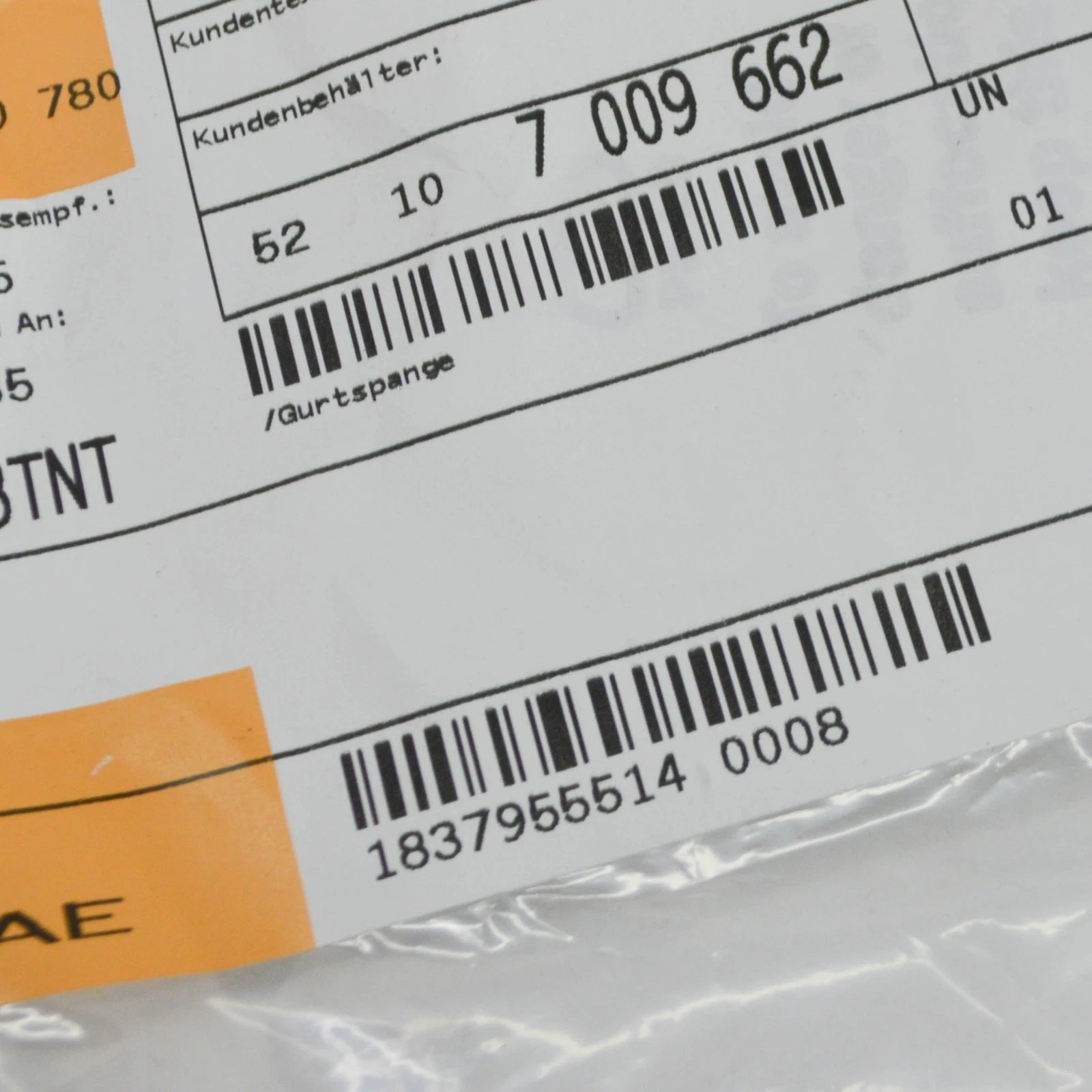 NEW BMW 3 CABRIO E46 REAR SEAT BELT GUIDE 7009662 52107009662 ORIGINAL