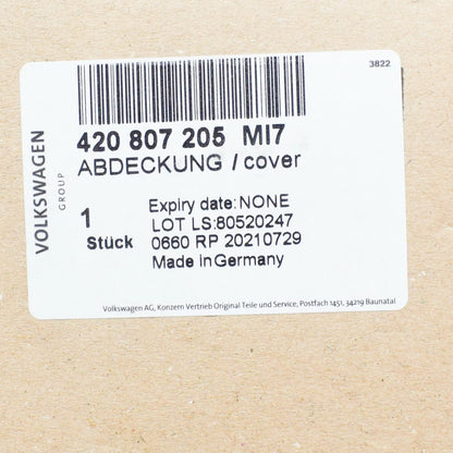 NEW AUDI R8 42 FRONT BUMPER RIGHT TOW EYE COVER 420807205MI7 ORIGINAL