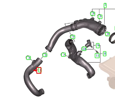 NEW BMW 7 F01 AIR DUCT HOSE 13717571347 7571347 ORIGINAL