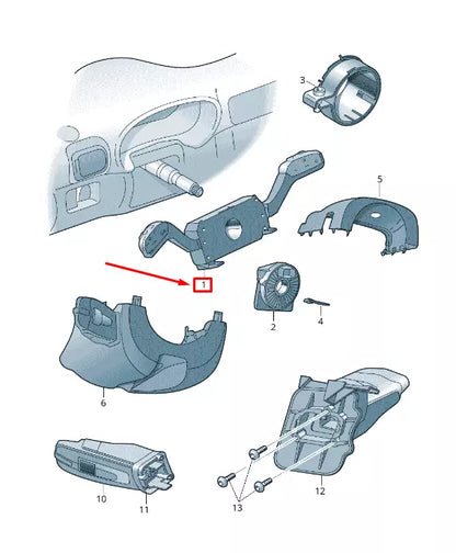 NEW VW AMAROK 2H STEERING COLUMN COMBINATION SWITCH 6R5953507A9B9 ORIGINAL