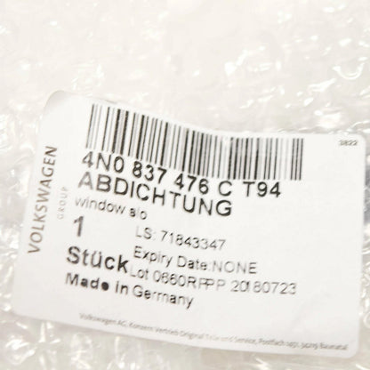 NEW AUDI A8 4N D5 FRONT RIGHT DOOR WINDOW SLOT SEAL TRIM 4N0837476CT94