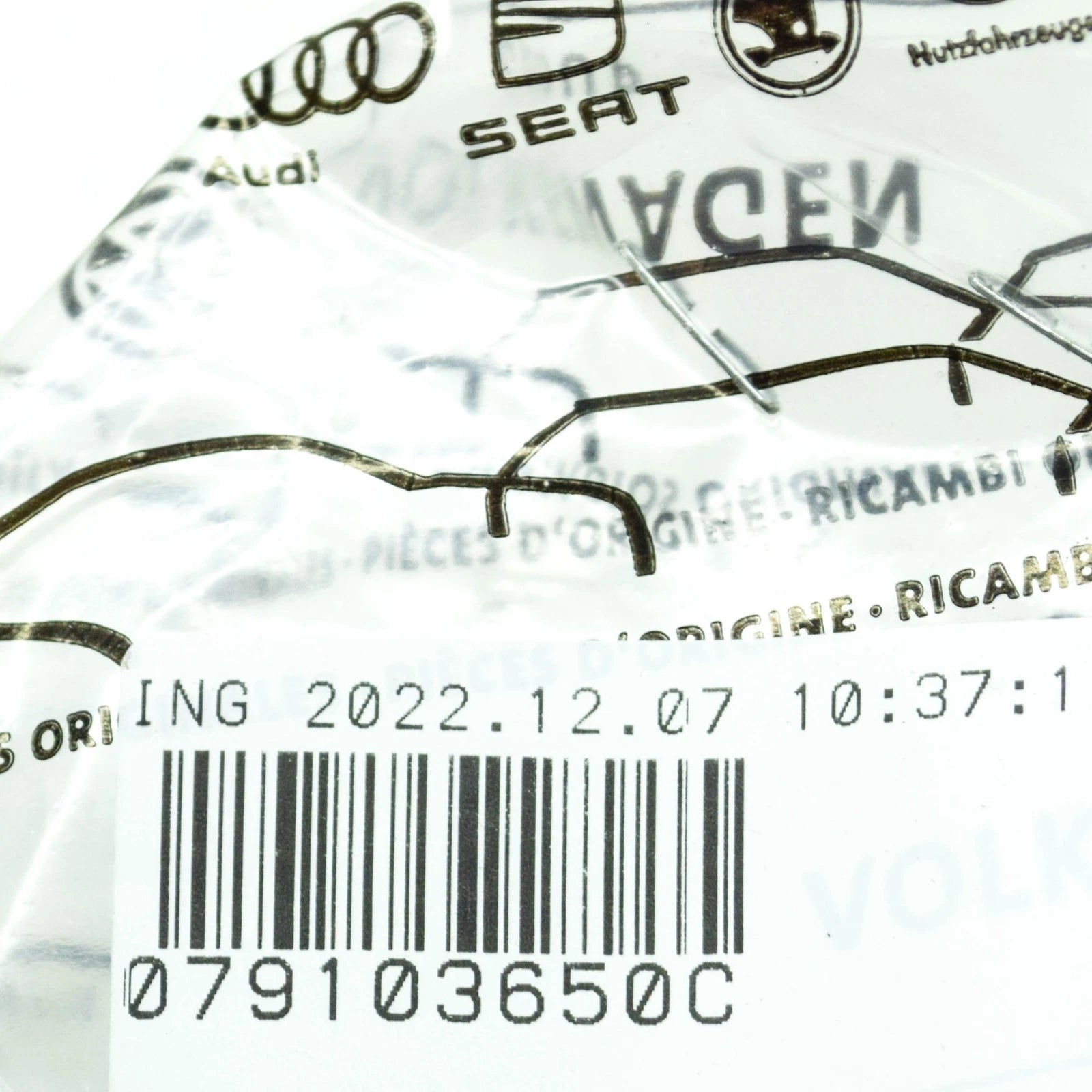 NEW VW TOUAREG 7P SPARK PLUG TUBE SEAL 079103650C ORIGINAL