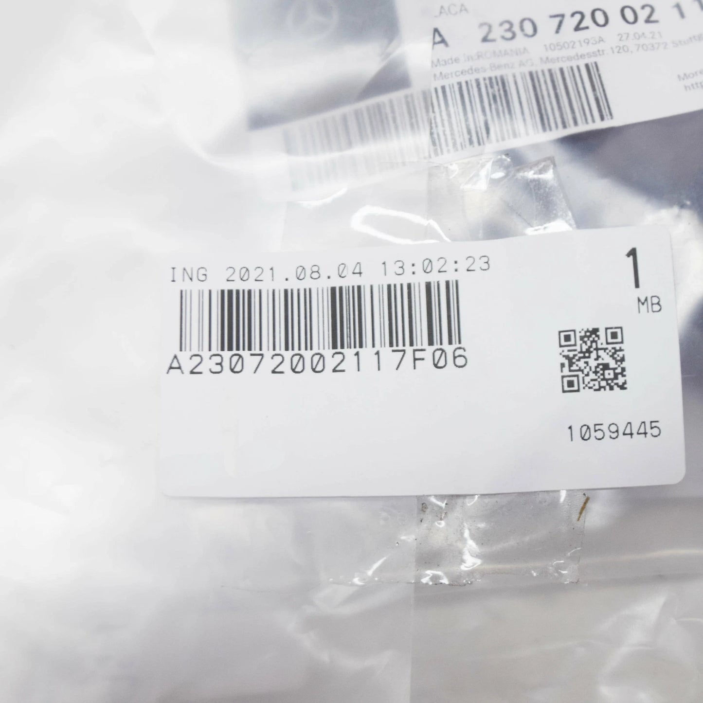 NEW MB SL R230 FRONT DOOR RIGHT MIRROR TRIANGLE TRIM A23072002117F06