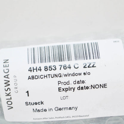 NEW AUDI A8 4H REAR RIGHT WINDOW SLOT SEAL WITH TRIM STRIP 4H4853764C2ZZ