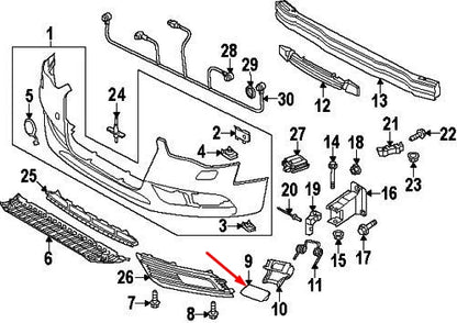 NEW AUDI A4 B8 LEFT HEADLIGHT WASHER COVER S-LINE 8K0955275HGRU ORIGINAL