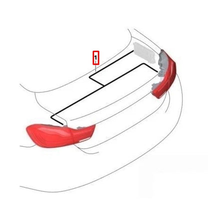 NEW BMW 4 F32 TRUNK LID WIRING HARNESS 61126830397 ORIGINAL