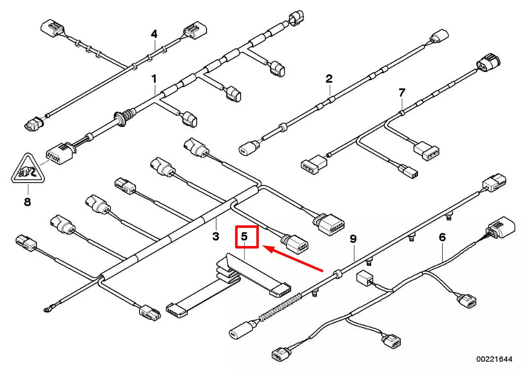 NEW BMW X6 E71, E72 FLAT CABLE CAS 61126950093 6950093 ORIGINAL