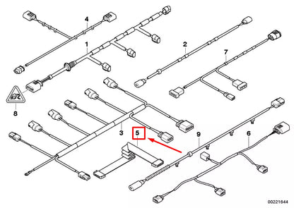 NEW BMW X6 E71, E72 FLAT CABLE CAS 61126950093 6950093 ORIGINAL