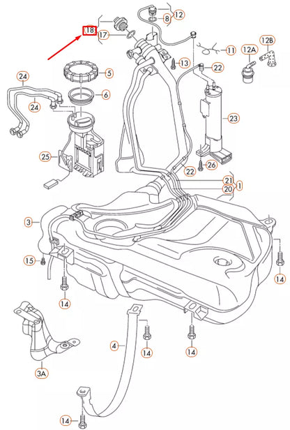 NEW AUDI A1 MK1 FUEL TANK CAP 1J0201550BF9B9 ORIGINAL