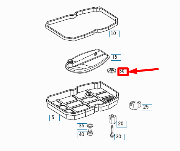 NEW MERCEDES-BENZ SL R129 TRANSMISSION PAN MAGNET A0009880952 ORIGINAL