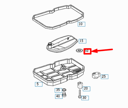 NEW MERCEDES-BENZ SL R129 TRANSMISSION PAN MAGNET A0009880952 ORIGINAL