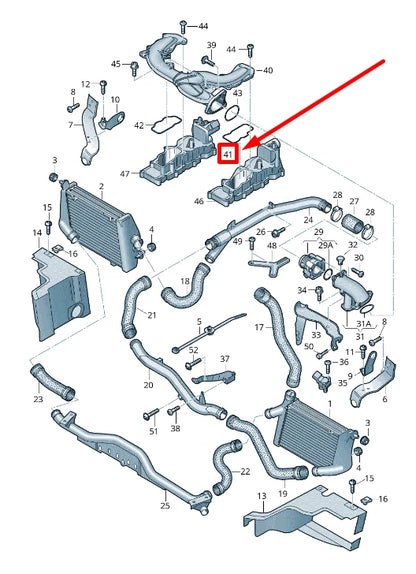NEW AUDI A4 8EC,B7 LEFT INTAKE MANIFOLD GASKET SEAL 059145215A ORIGINAL