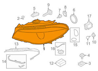 new bmw 5 f10 left side headlight lhd 63117203243 7203243 original