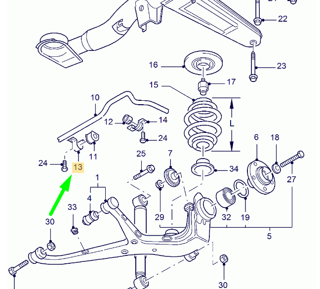 new ford galaxy mk1 rear stabilizer rubber bush clamp 7295022 original
